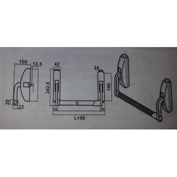 cisa 59316.10 maniglione antipanico