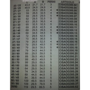 cisa og300-15 cilindro sagomato