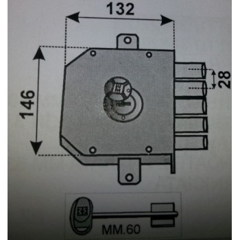mottura 20.520 dx serratura 20520 dx