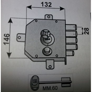 mottura 20.550 dx serratura 20550 dx