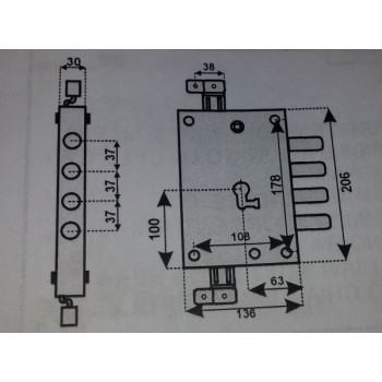mottura 898583tosq serratura