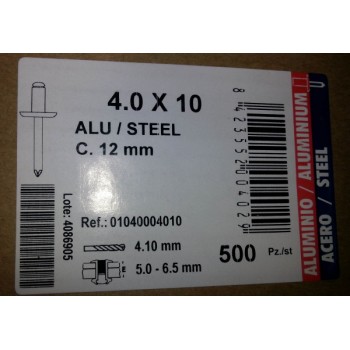 rivetti 4x10x12 alluminio